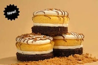 Pillowy Layered S'mores Cakes