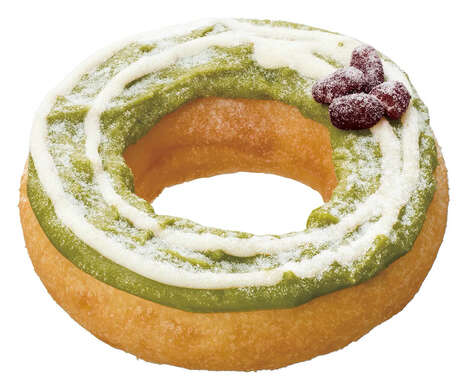 Matcha Rice-Flour Doughnuts