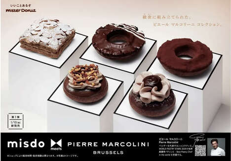 Collaborative Chocolatier-Crafted Donuts