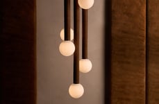 Leather Disc Modern Chandeliers