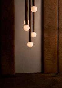 Leather Disc Modern Chandeliers Image 3