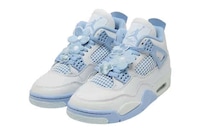 Floral Adorned Blue Sneakers Image 2