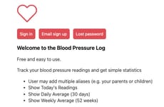 Blood Pressure Trackers