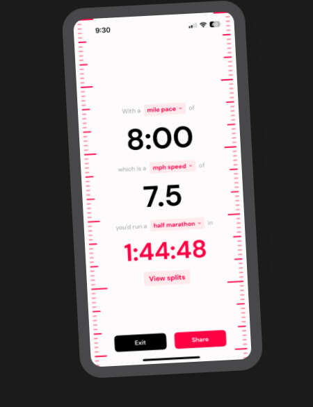 Sport Pacing Tools