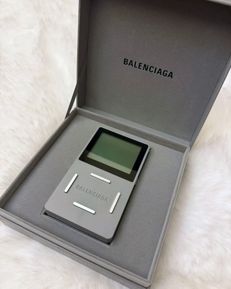 High-Fashion Video Game Consoles: The Balenciaga Snake Game Marks 