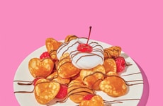 Heart-Shaped Pancake Bites