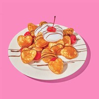 Heart-Shaped Pancake Bites Image 1