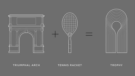 Tennis-Honoring Intricate Trophies