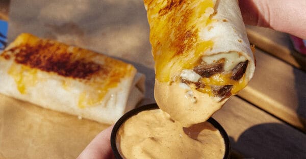 Dippable Cheesy Burritos