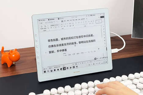 Ultra-Smooth E-Ink Tablets