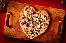 Heart-Shaped Frozen Pizzas