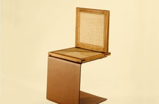 One-Legged Structural Wooden Chairs