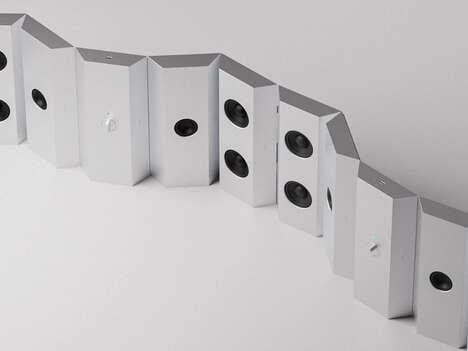 Geometric Foldable Speaker Concepts