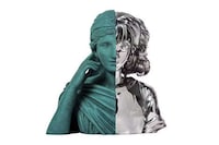 Artful Anime-Blending Split Sculptures Image 4
