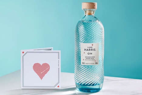 Adoration-Themed Gin Packaging