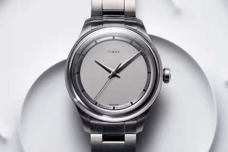 Sleek Titanium Finished Timepiece