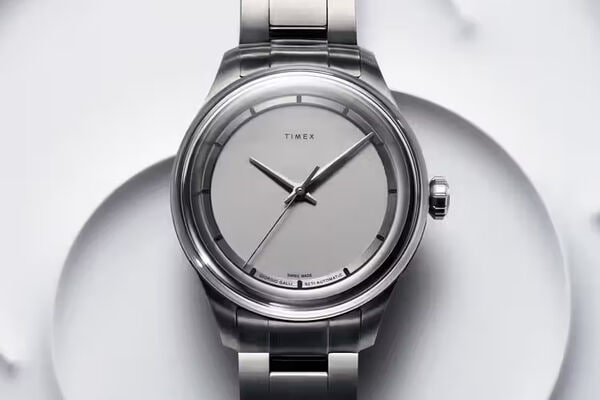 Sleek Titanium Finished Timepiece