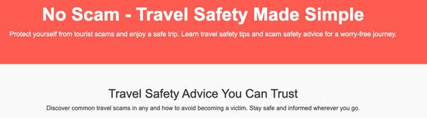 Travel Scam Awareness