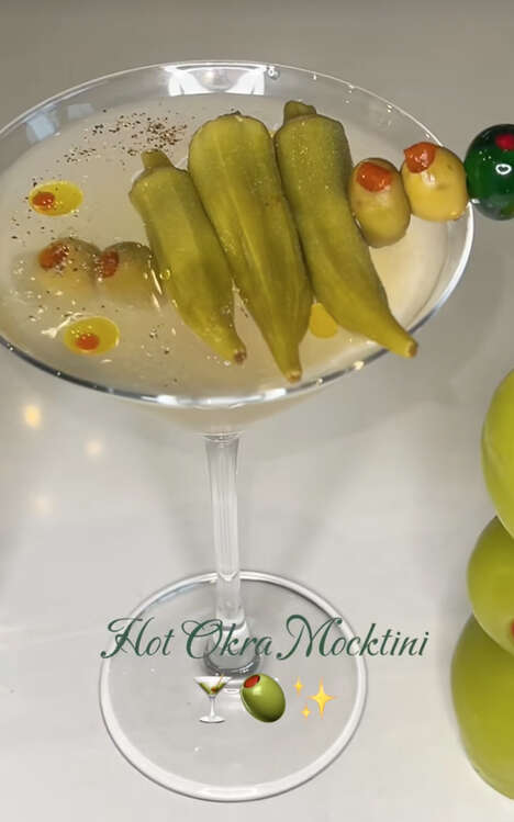 Spicy Okra Mocktails