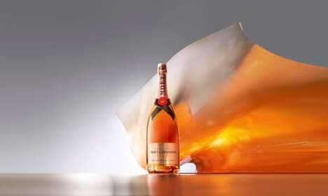 Vivacious Coral-Colored Champagnes