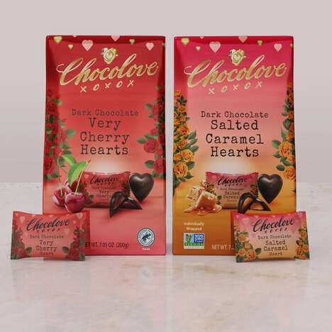 Limited-Edition Heart-Shaped Chocolate Bites