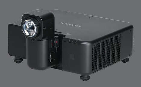 Rotating Lens Short-Throw Projectors