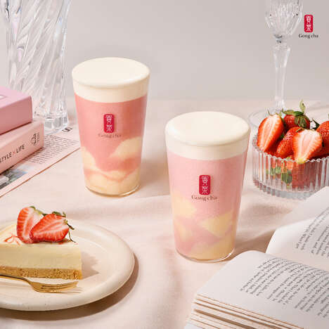 Limited-Time Strawberry Beverages