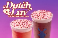 Valentine's Themed Cafe Beverages