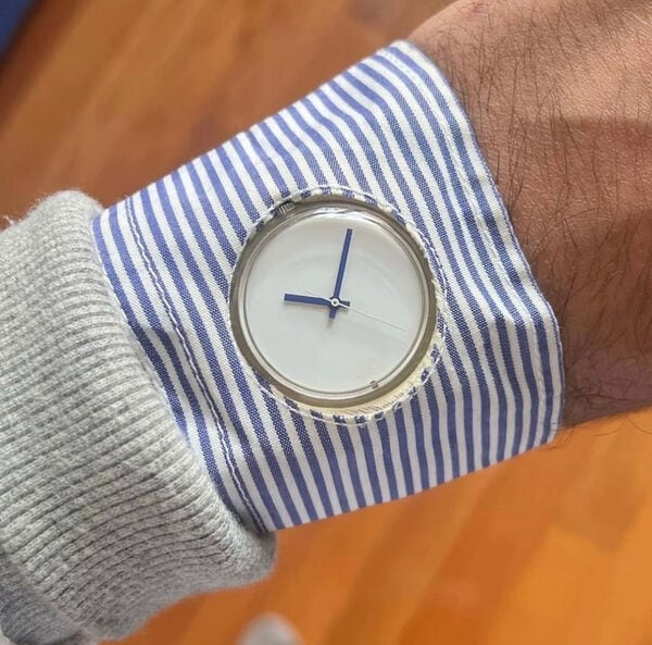 Shirt Cuff-Integrated Timepieces