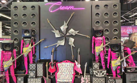 Electric Ink Color-Changing Guitars
