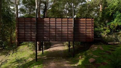 Slatted Steel Treehouse Surroundings