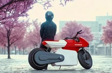 Manga-Influenced Electric Motorcycles