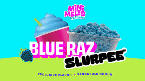 Blue Raspberry-Inspired Frozen Treats