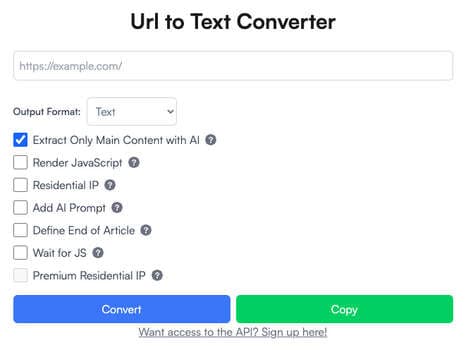 Text Extraction Tools