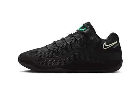 Stealthy Tonal Basketball Sneakers