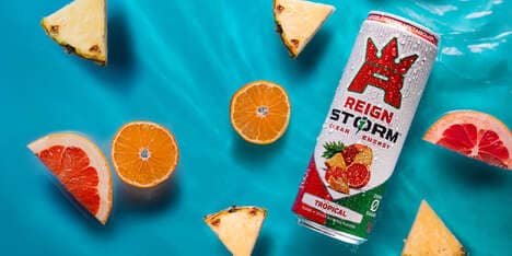 Tropical Plant-Based Energy Drinks