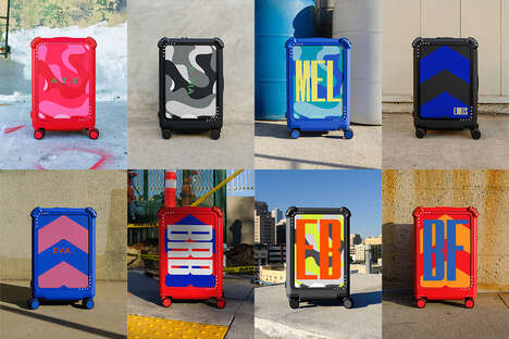 Vibrant Carry-On Luggage Prints