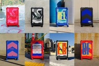 Vibrant Carry-On Luggage Prints Image 1