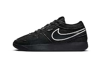 Black Denim-Adorned Sneakers Image 1