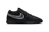 Black Denim-Adorned Sneakers Image 3