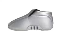 Futuristic Silver Tonal Footwear Image 2