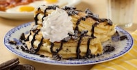 Cookie Cheesecake-Filled Pancakes