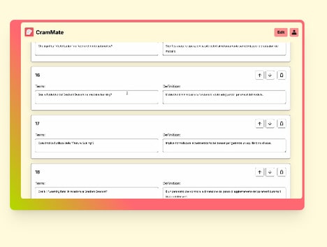 Optimized Custom Flashcards