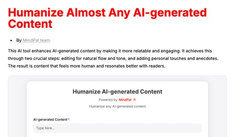 Humanized AI Content