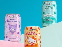 Cartoon Cat Boba Beverages Image 1