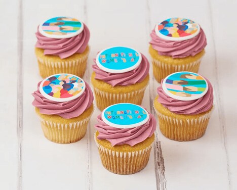 Celebratory Female Empowerment Cupcakes