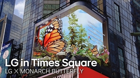 Monarch Butterfly-Inspired Digital Billboards