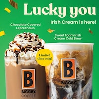 Springtime Holiday Cafe Drinks