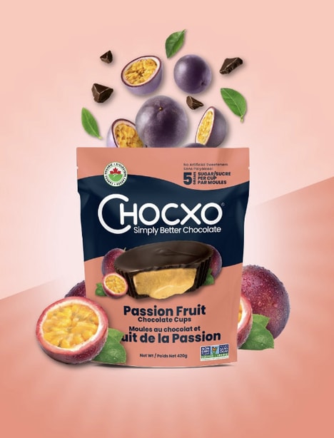 Passion Fruit-Flavored Chocolate Cups
