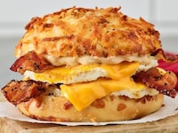 Hearty Stacked Breakfast Sandwiches